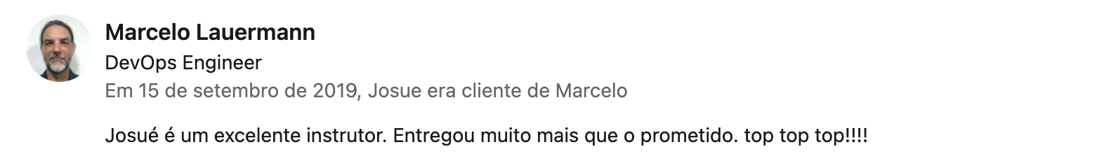 Recomendação LinkedIn 16