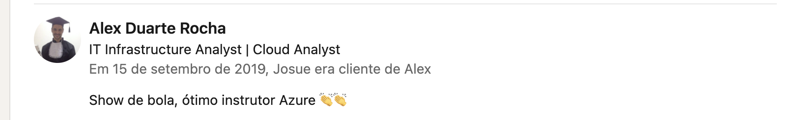 Recomendação LinkedIn 25