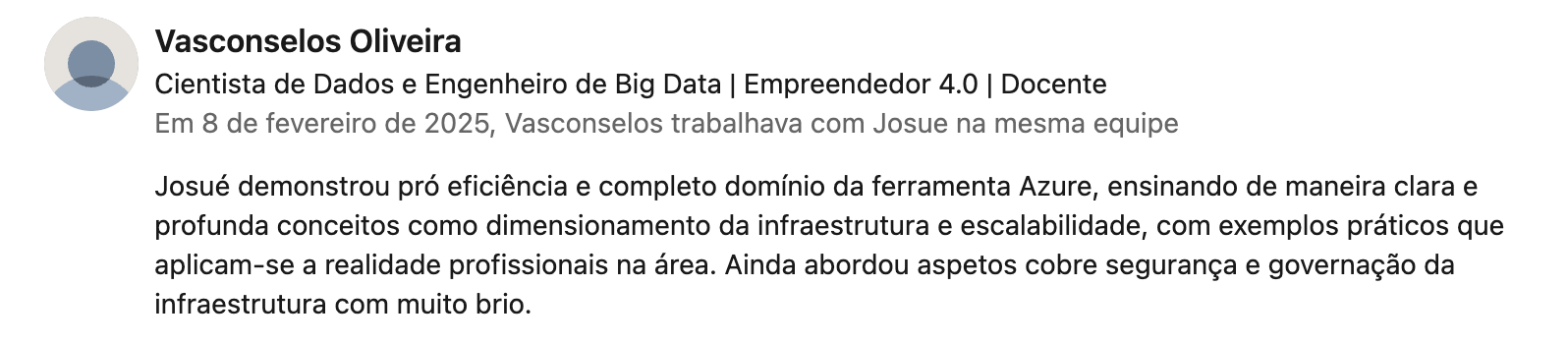 Recomendação LinkedIn 38