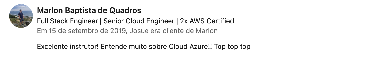 Recomendação LinkedIn 7